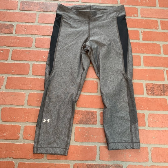 Under Armour Pants - Under Armour Grey Workout Athletic Leggings S4